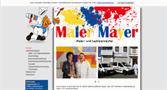 Desktop Screenshot of malermayer.de